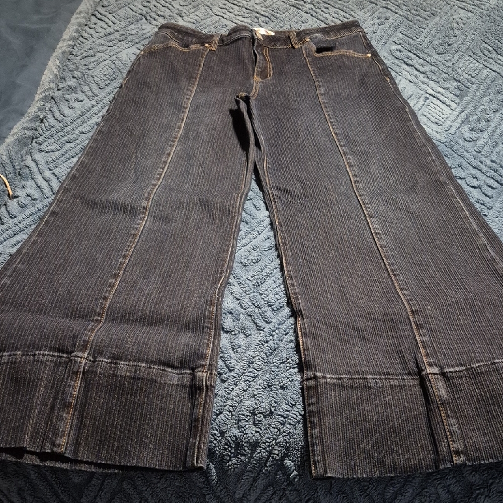 Risen Poppy Lane Wide Leg Mid Rise Trouser Jeans Sz 11/30 NWOT